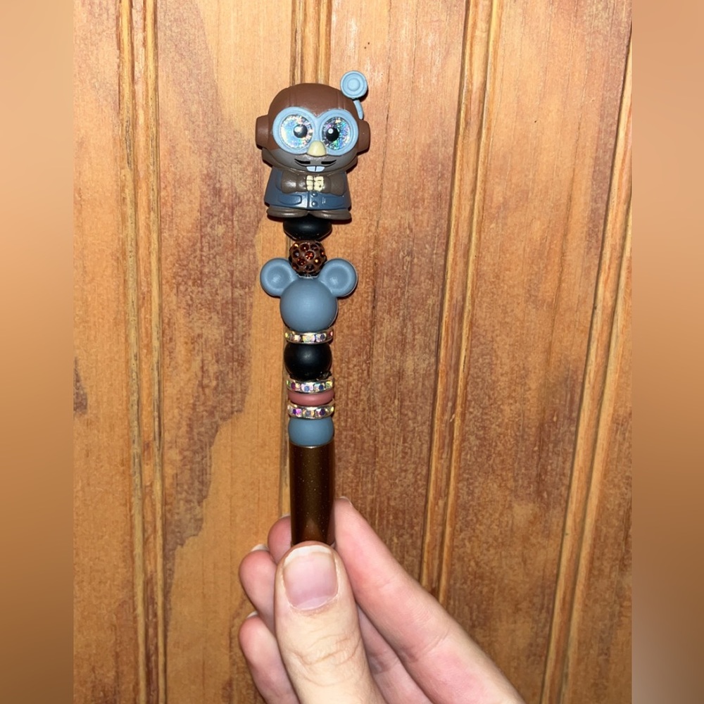 Disney Doorables Atlantis Gaeton the Mole Beaded Ballpoint Brown Pen